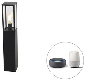Zewnetrzna Inteligentna lampa podłogowa zewnętrzna czarna 80 cm z Wi-Fi ST64 - CharloisPrzemysłowy Oswietlenie zewnetrzne