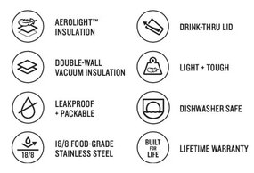 Beżowy kubek termiczny 470 ml AeroLight Transit – Stanley