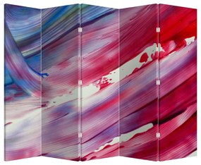 Parawan - Kolory różowy i niebieski (210x170 cm)