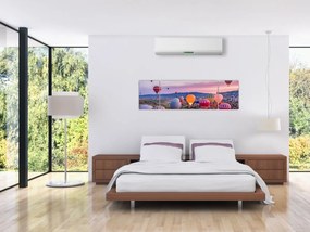Obraz - Balony na ogrzane powietrze (170x50 cm)
