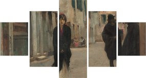 Obraz - John Singer Sargent, Street in Venice, reprodukcje (125x70 cm)