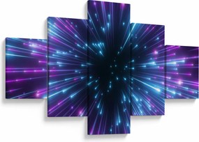 Obraz - Neonowa przestrzeń (125x70 cm)