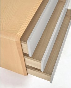 Szaro-naturalna komoda w dekorze jesionu 99x78,5x42 cm Anielle – Kave Home