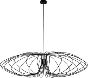 Czarna loftowa lampa wisząca druciana - S056-Iwans