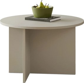 Kaszmirowy okrągły minimalistyczny stolik R1-W60