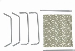 Składane leżak plażowy SAND FLOWERS, zielony