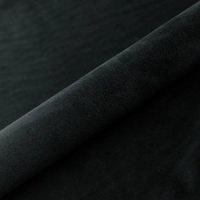 Łóżko kontynentalne DERDA 180x200 czarne velvet z pojemnikiem LAVERTO