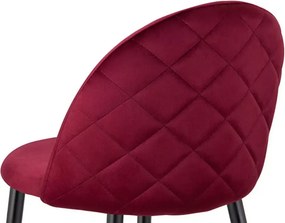 Nowoczesny hoker w stylu glamour z tapicerowanym siedziskiem i metalową podstawą dostępny w 11 kolorach