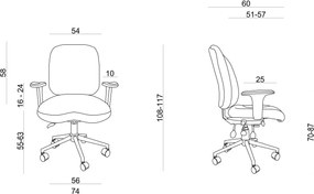 Ergonomiczny fotel obrotowy do pracy 24/7 Lider