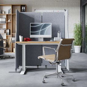 Parawan akustyczny Sadie, kolor Moon Dust, rozmiar 240/145 cm