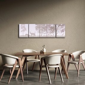Obraz - Lasek, jednokolorowy (170x50 cm)