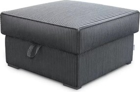 Pufa SMART COSARO XL z miejscem do przechowywania 71x71 cm, szara