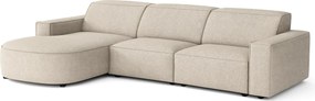 Narożnik modułowy Cursal B lewostronny – sofa narożna 282 × 166 cm, kremowy Raven 24, nowoczesny design