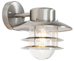 Lampa ścienna industrialna stal IP44 - Shell