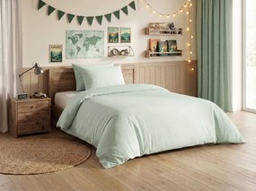 PrzytulneMieszkanie.pl PrzytulneMieszkanie.pl Bawełniana pościel CALMORA miętowa Rozmiar pościeli: 2 szt 70 x 90 cm | 200 x 220 cm