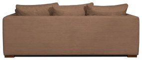 Jasnobrązowa sztruksowa sofa 220 cm Comfy – Scandic
