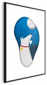 Plakat Psie marzenia 60x90 cm z ramą czarną z marginesem ARTGEIST B