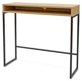 Biurko z blatem w dekorze dębu 35x100 cm Frame – Woodman