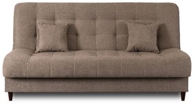 Sofa z Funkcją Spania NEPAL Wersalka Rozkładana Dwuosobowa Brązowa Nowoczesna do Salonu