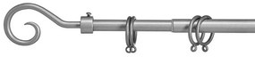 Szary metalowy karnisz VALANCE LOOP 120-210 cm