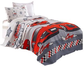 Dziecięca narzuta bawełniana Eponj Home Cars, 160x235 cm
