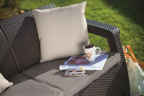 Keter sofa ogrodowa Corfu 128 x 70 x 79 cm, grafit