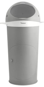 Ciemnoszary plastikowy kosz na pieluchy 25 l Whale – Kindsgut