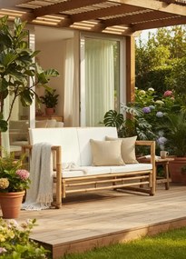 Bambusowa sofa ogrodowa P6-G79