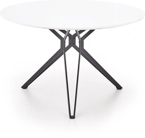 Stół PIXEL 120x120 biały/czarny