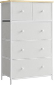 Komoda z szufladami HALLY 53x93 cm, dąb/biały