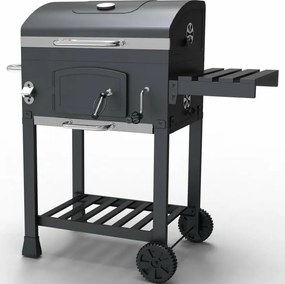 Avenberg Grill wielofunkcyjny BBQ Genius + ruszt żeliwny + kamień do pizzy, 70 x 103 x 105 cm