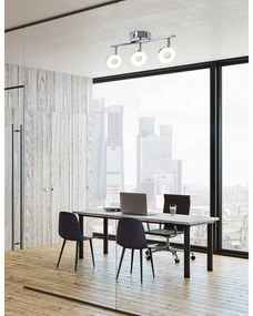 Lampa sufitowa LED w kolorze srebra z połyskiem 47x16 cm Thema – Candellux Lighting