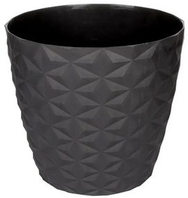Crystal matt doniczka z recyklingu 16 cm,  antracytowy, 16 cm