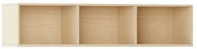 Biblioteka ścienna INTEGRO, 465 x 1750 x 400 mm, 3 półki, buk