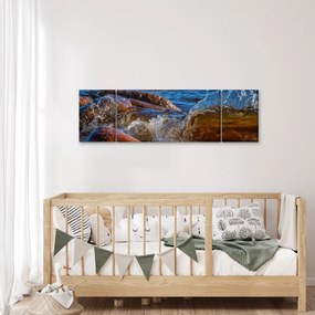 Szczegółowy obraz - woda między kamieniami (170x50 cm)