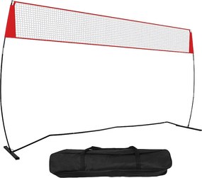 Siatka do Badmintona, SucceBuy Wolnostojąca Siatka Treningowa do Siatkówki ze Stojakiem, do U użytku Wewnątrz i na Zewnątrz