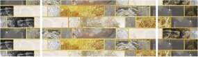 Obraz - Dekoracje z teksturami (170x50 cm)