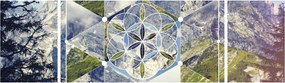 Obraz - Figura geometryczna (170x50 cm)