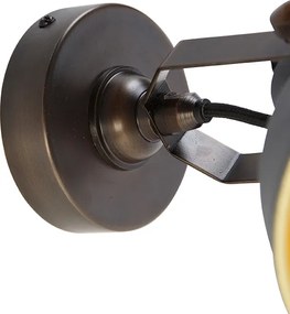 Industrialna lampa ścienna betonowa z miedzią regulowana - Liko