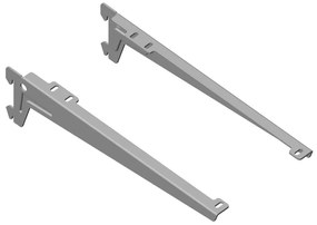 Nośnik typu ANGLE do ELEMENT SYSTEM, komplet 2 szt., gł. 180 mm, szary
