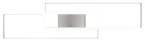 Lampa sufitowa LED ze zdalnym sterowaniem i ściemniaczem w kolorze srebra 28x100 cm Albany – Trio