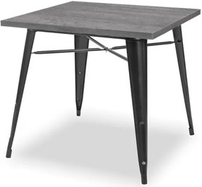 Kwadratowy metalowy stół restauracyjny beton - Amateo 3X