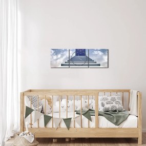 Obraz - Podróż do innego wymiaru (z zegarem) (90x30 cm)