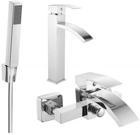 Mexen Libra R77 zestaw wannowy, chrom - 745113R77-00