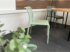 Plastowe krzesło TREGO, zielone