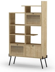 Regał w dekorze dębu 95x170 cm Ecrin – Marckeric