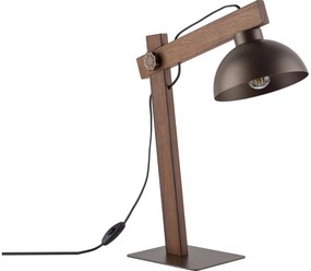 Lampa stołowa OSLO 1xE27/15W/230V orzech/brązowe