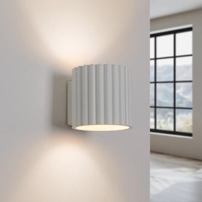 Kinkiet AURA biały G9 ryflowany SOLLUX  LIGHTING