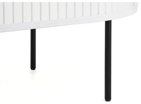 Biały stolik w dekorze dębu 60x120 cm Nola – Unique Furniture