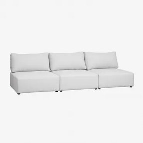 Sofa Modułowy 3-częściowy Kata Tkaniny Beżowy Krem - Sklum
